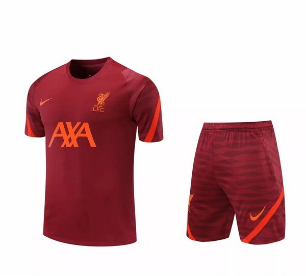 Trainingsshirt Liverpool Anzüge 2021-2022 Rote Günstige Fußballtrikots